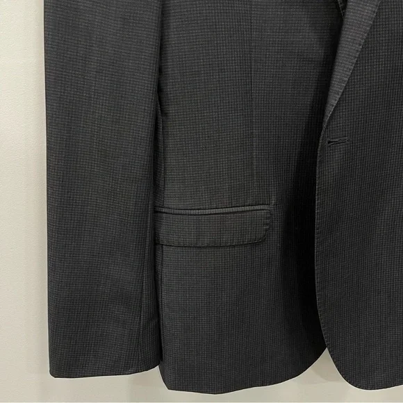 Ben Sherman Camden Tailored Skinny Fit Grey Wool Blazer Jacket Suiting 40R
